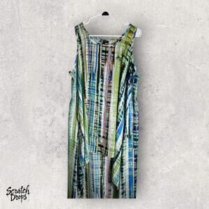 BCNL DESIGN Dress Large 20x54 Colorful Sleeveless Summer Fashion Outfit